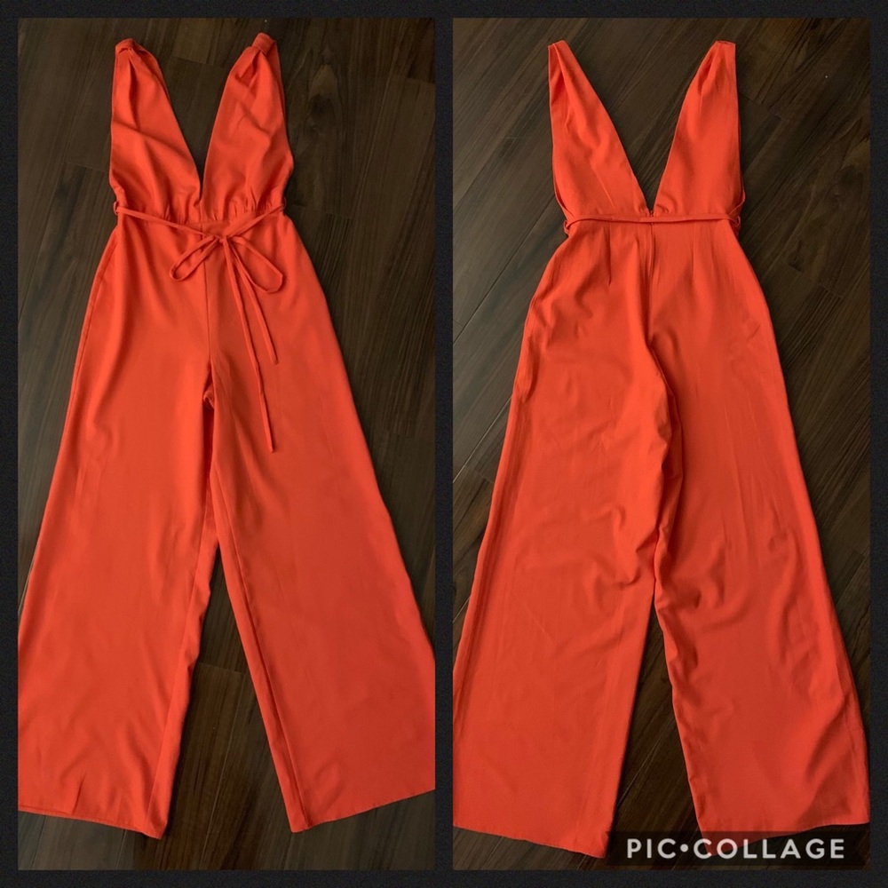 Nordstrom Tangerine Jumpsuit